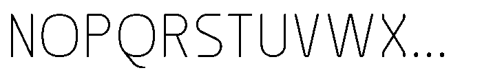 Rounded Konstructa Extra Light Font UPPERCASE