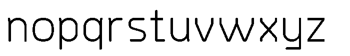 Rounded Konstructa Light Font LOWERCASE