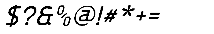 Rounded Konstructa Medium Italic Font OTHER CHARS