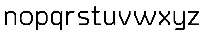 Rounded Konstructa Regular Font LOWERCASE