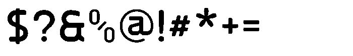 Rounded Konstructa Semi Bold Font OTHER CHARS