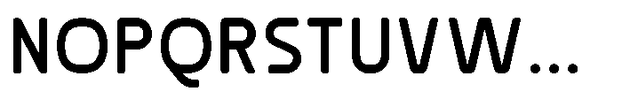 Rounded Konstructa Semi Bold Font UPPERCASE