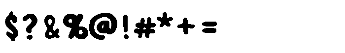 Roundish Comic Font OTHER CHARS
