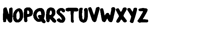 Roundish Comic Font UPPERCASE
