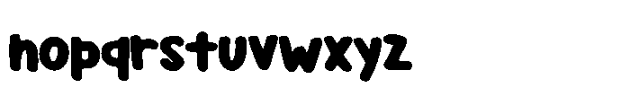 Roundish Comic Font LOWERCASE
