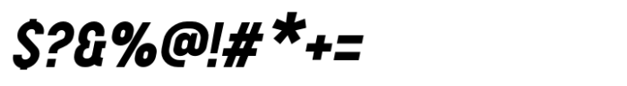 Roundkey Bold Oblique Font OTHER CHARS