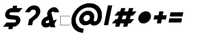 Roundmar 01 Black Italic Font OTHER CHARS