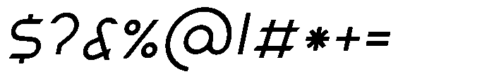 Roundmar 01 Bold Italic Font OTHER CHARS