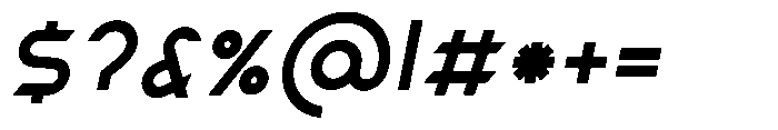 Roundmar 01 Extra Bold Italic Font OTHER CHARS