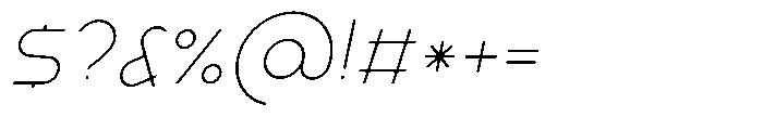Roundmar 01 Italic Font OTHER CHARS