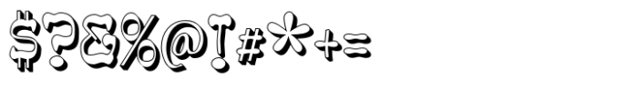Roundup Shadow Font OTHER CHARS
