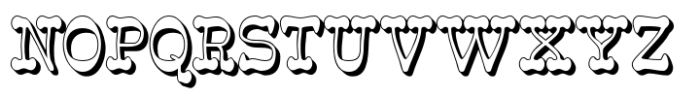 Roundup Shadow Font UPPERCASE