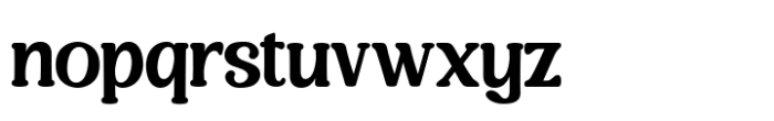 Roundy Slaby Font LOWERCASE