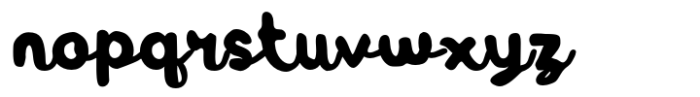 Roundyo Script Font LOWERCASE