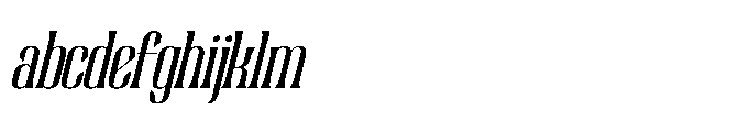 Rourque Hollowrail Italic FONT