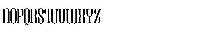 Rourque Hollowrail Regular Font UPPERCASE
