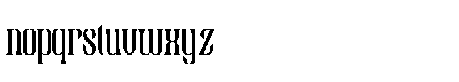 Rourque Hollowrail Regular Font LOWERCASE
