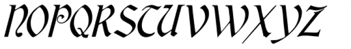 Rousseau Italic Font UPPERCASE