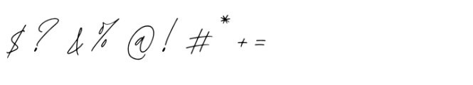 Routhanty Signatera Regular Font OTHER CHARS