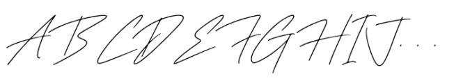 Routhanty Signatera Regular Font UPPERCASE