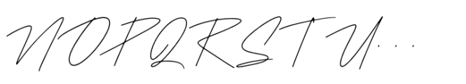 Routhanty Signatera Regular Font UPPERCASE