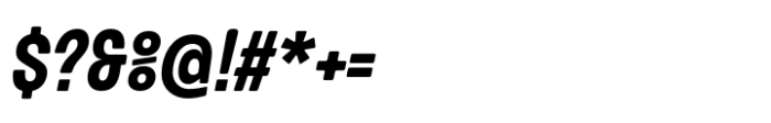 Routine Bold Condensed Italic Font OTHER CHARS
