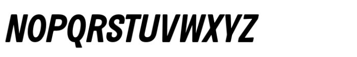 Routine Bold Condensed Italic Font UPPERCASE