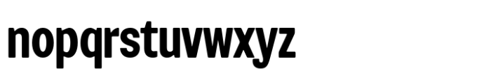 Routine Bold Condensed Font LOWERCASE