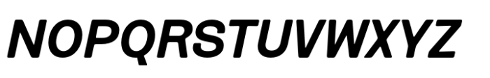 Routine Bold Extended Italic Font UPPERCASE