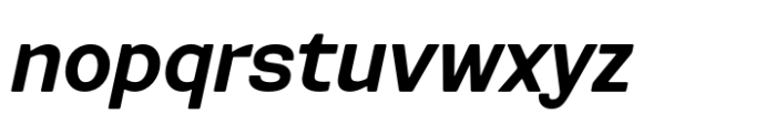 Routine Bold Extended Italic Font LOWERCASE