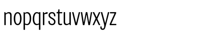 Routine Extra Light Condensed Font LOWERCASE