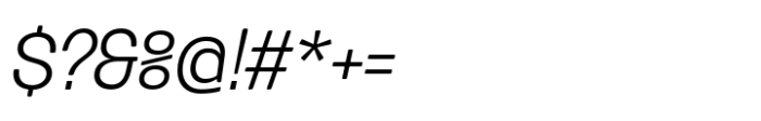 Routine Extra Light Extended Italic Font OTHER CHARS