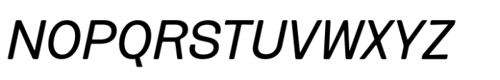 Routine Regular Extended Italic Font UPPERCASE