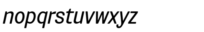 Routine Regular Italic Font LOWERCASE