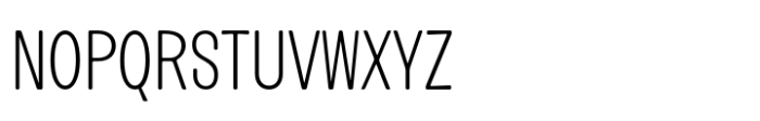 Routine Thin Condensed Font UPPERCASE