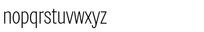 Routine Thin Condensed Font LOWERCASE