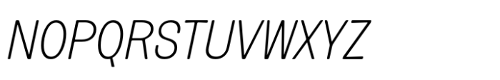 Routine Thin Italic Font UPPERCASE