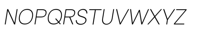 Rovelle Uno Extra Light Italic Font UPPERCASE