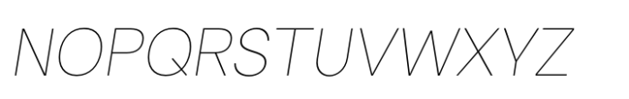 Rovelle Uno Thin Italic Font UPPERCASE