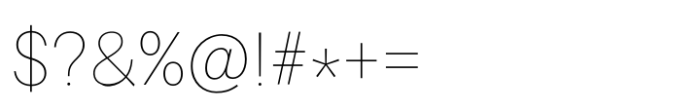 Rovelle Uno Thin Font OTHER CHARS