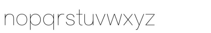 Rovelle Uno Thin Font LOWERCASE