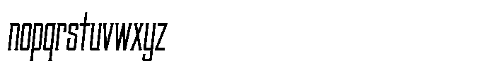 Rovyelle Medium-Italic Font LOWERCASE