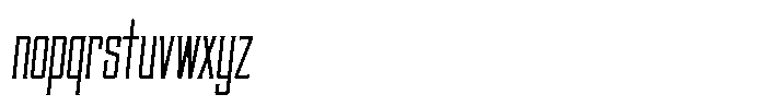 Rovyelle Regular-Italic Font LOWERCASE