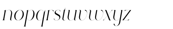 Rowan Narrow 1 Italic Font LOWERCASE