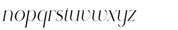 Rowan Narrow 2 Italic Font LOWERCASE