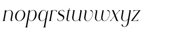 Rowan Narrow 3 Italic Font LOWERCASE