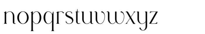Rowan Narrow 3 Styled Font LOWERCASE