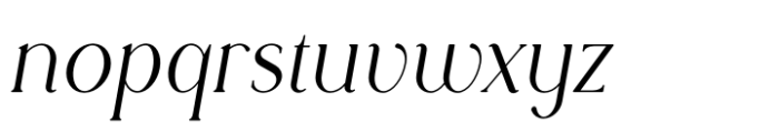 Rowan Narrow 4 Italic Font LOWERCASE
