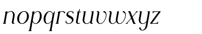 Rowan Narrow 5 Italic Font LOWERCASE