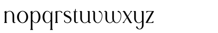 Rowan Narrow 5 Styled Font LOWERCASE